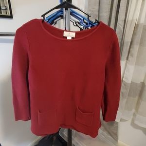Womans LOFT maroon sweater- size LP
